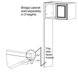 Hampton Bay 0.5x84x24 in. Refrigerator End Panel Kit in Natural Hickory KAREP-NHK